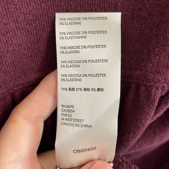 Free People Garnet Empress Knit Blouse Red Size Small Long Sleeve New With Tag - Picture 6 of 8